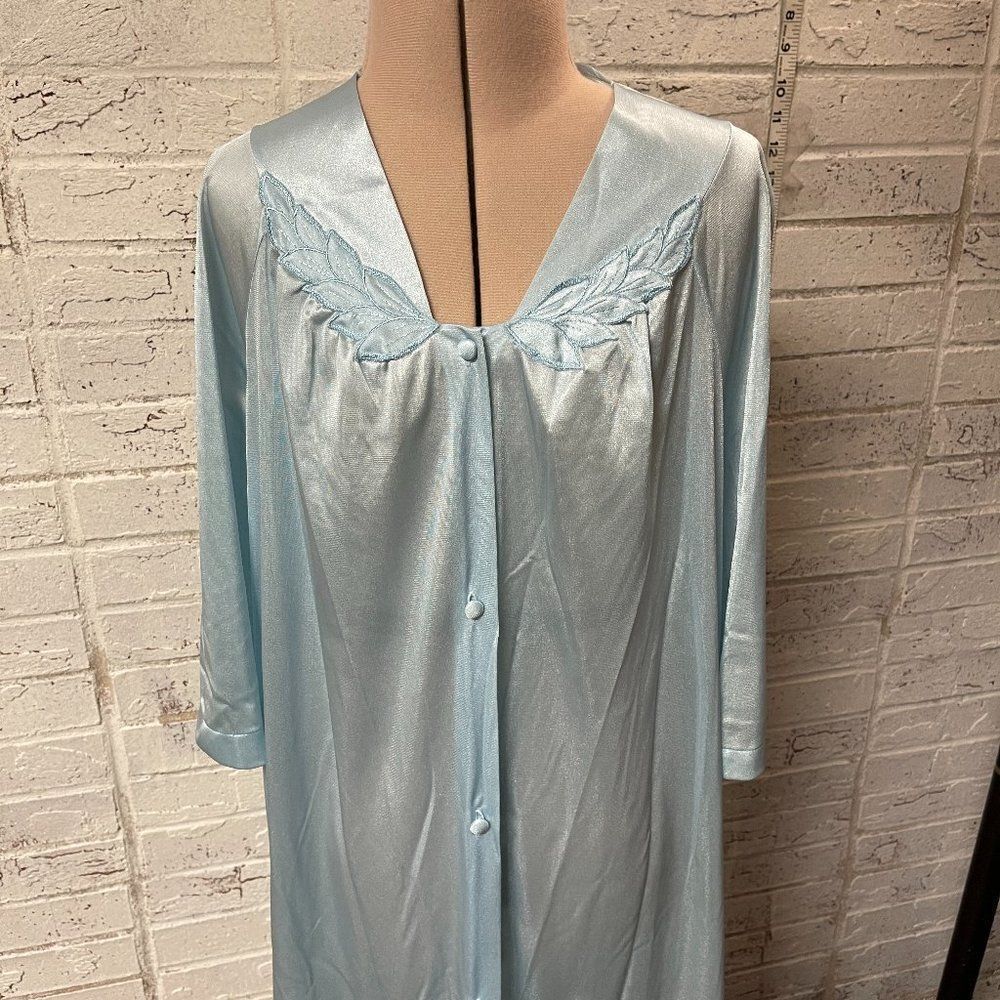 Vintage Mayfair Blue Silky  nightgown Medium